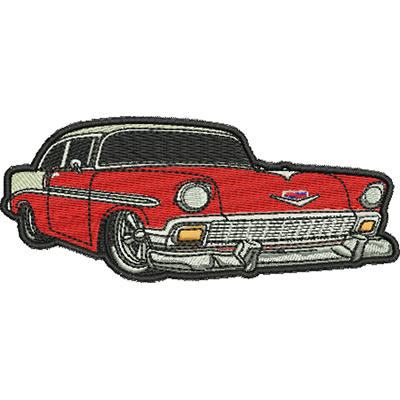 Matriz de matriz Matriz De Bordado Carro Clássico Com Contorno 32